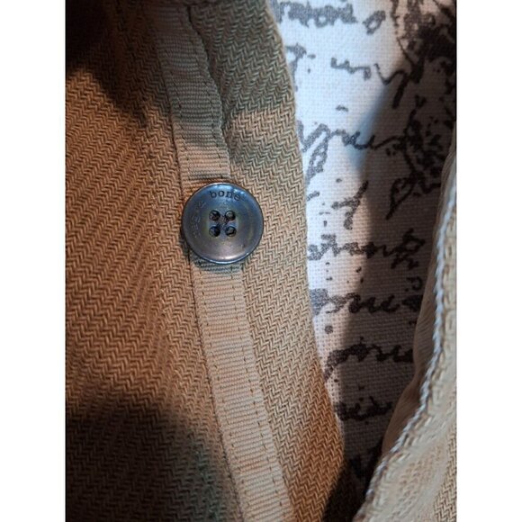 rag & bone Austin Button-Front Relaxed-Fit Ermine Brown Overshirt/Pre-owned, Sz. - Picture 3 of 10